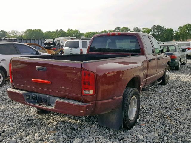 3D7MA48C83G781912 - 2003 DODGE RAM 3500 S BURGUNDY photo 4