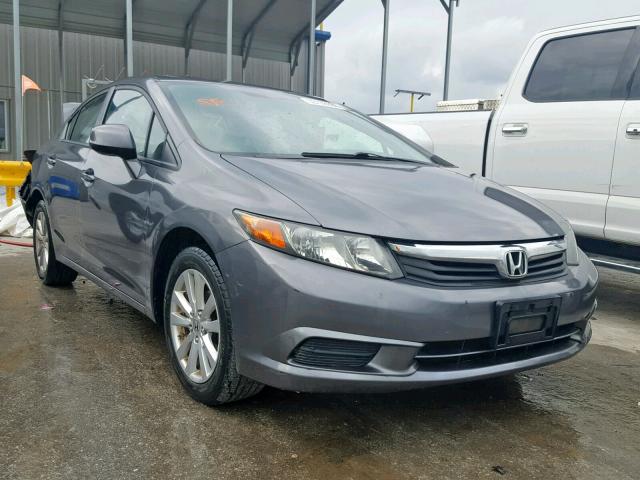 19XFB2F97CE006864 - 2012 HONDA CIVIC EXL GRAY photo 1