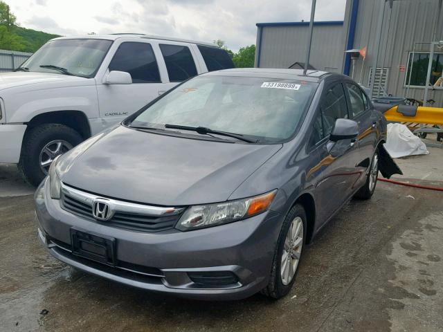 19XFB2F97CE006864 - 2012 HONDA CIVIC EXL GRAY photo 2