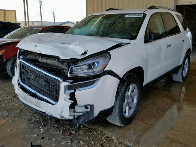 1GKKRNED8EJ325587 - 2014 GMC ACADIA SLE WHITE photo 2