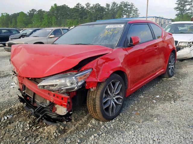 JTKJF5C73GJ015033 - 2016 TOYOTA SCION TC RED photo 2