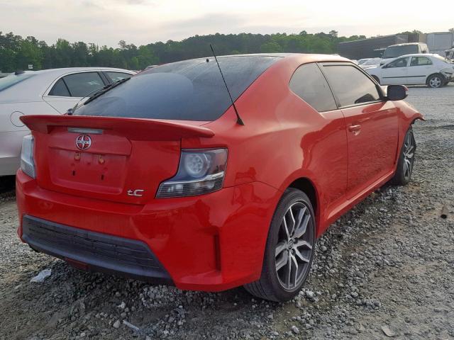 JTKJF5C73GJ015033 - 2016 TOYOTA SCION TC RED photo 4