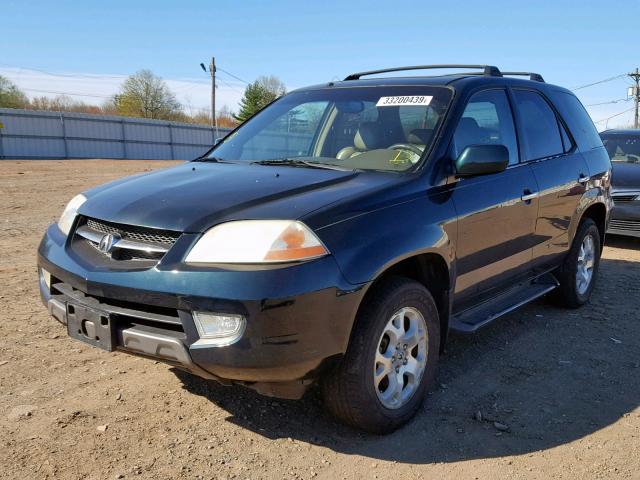 2HNYD18671H534898 - 2001 ACURA MDX TOURIN GREEN photo 2