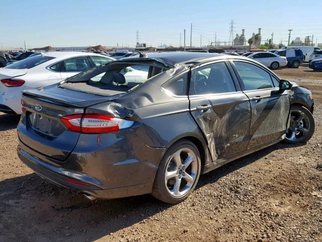 3FA6P0G78GR115678 - 2016 FORD FUSION S GRAY photo 4