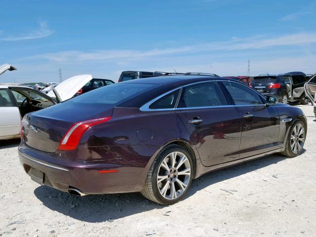 SAJWA2GE0BMV16814 - 2011 JAGUAR XJL SUPERC MAROON photo 4