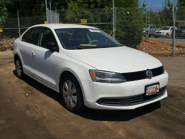 3VW2K7AJ4CM394409 - 2012 VOLKSWAGEN JETTA BASE Սպիտակ լուսանկար 1