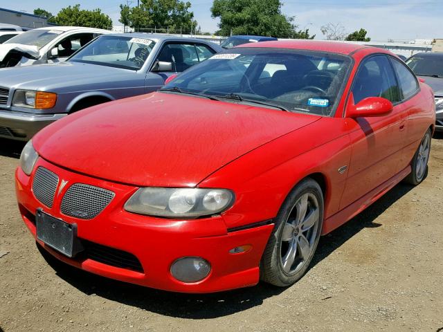 6G2VX12GX4L224650 - 2004 PONTIAC GTO RED photo 2