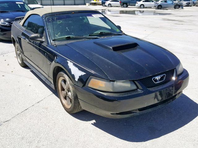 1FAFP45X02F195235 - 2002 FORD MUSTANG GT BLACK photo 1