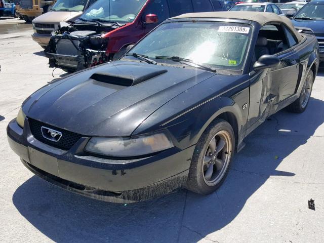 1FAFP45X02F195235 - 2002 FORD MUSTANG GT BLACK photo 2