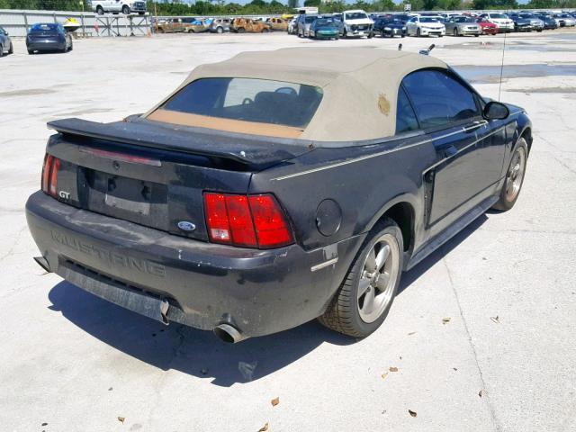 1FAFP45X02F195235 - 2002 FORD MUSTANG GT BLACK photo 4