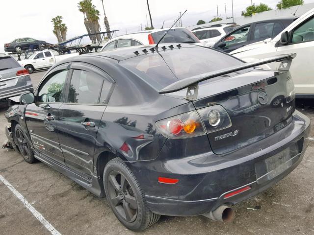 JM1BK323251326072 - 2005 MAZDA 3 S BLACK photo 3