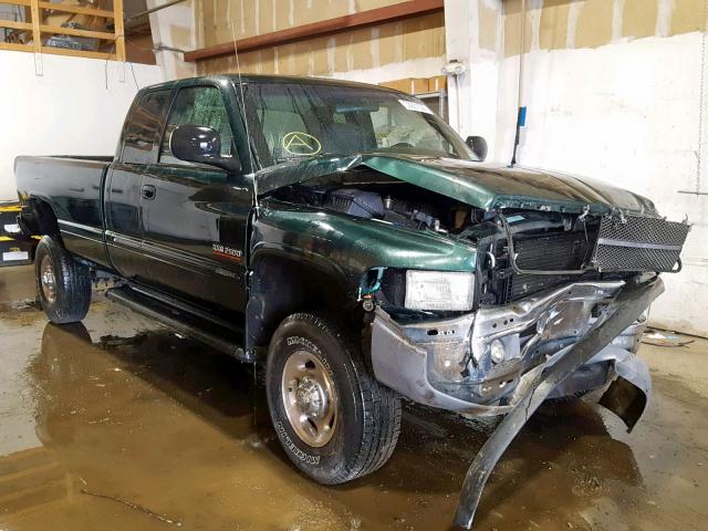 3B7KF23621G788263 - 2001 DODGE RAM 2500 GREEN photo 1