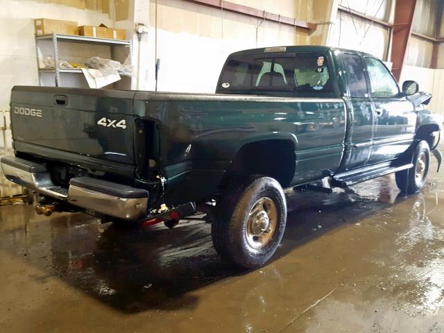 3B7KF23621G788263 - 2001 DODGE RAM 2500 GREEN photo 4