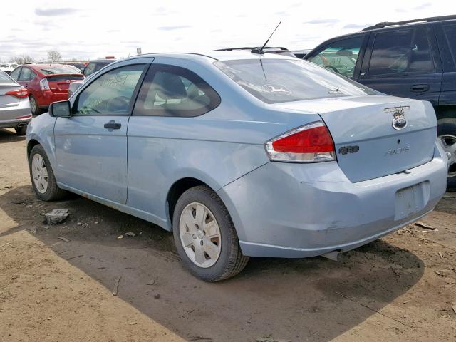 1FAHP32N98W134075 - 2008 FORD FOCUS S/SE BLUE photo 3