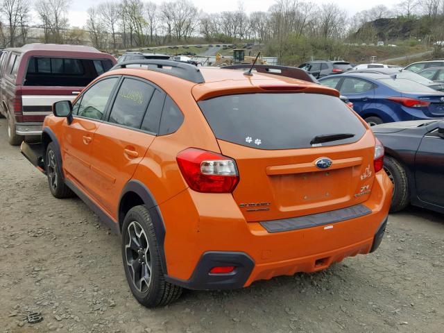 JF2GPACC9E8204330 - 2014 SUBARU XV CROSSTR ORANGE photo 3