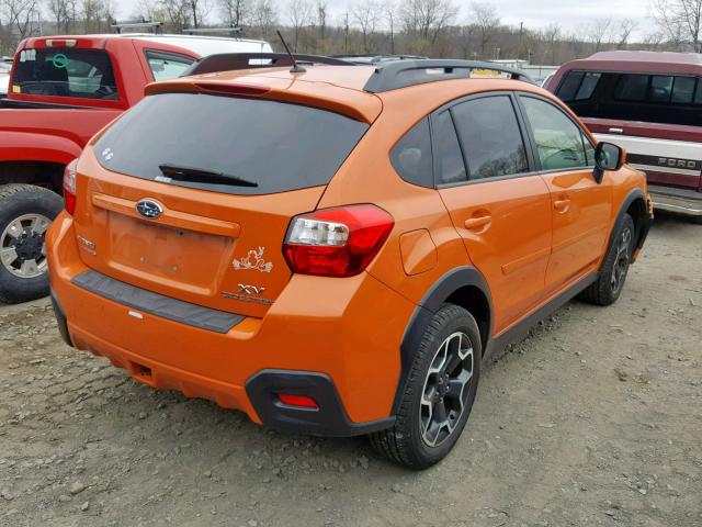 JF2GPACC9E8204330 - 2014 SUBARU XV CROSSTR ORANGE photo 4