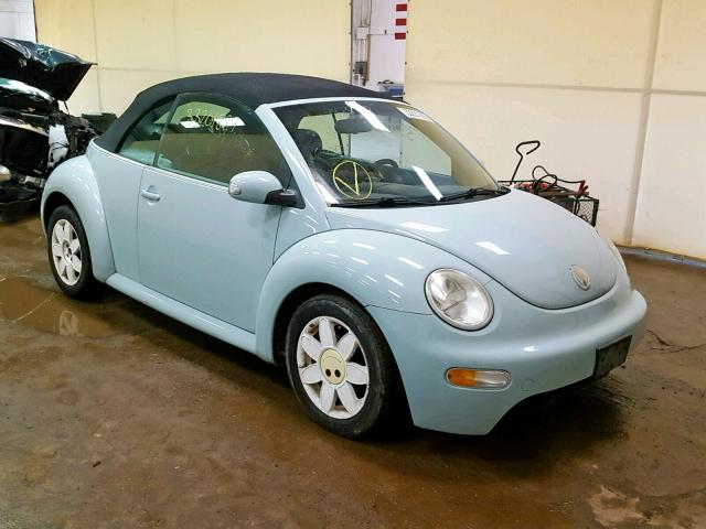 3VWCK21Y63M317030 - 2003 VOLKSWAGEN NEW BEETLE ლურჯი ფოტო 1
