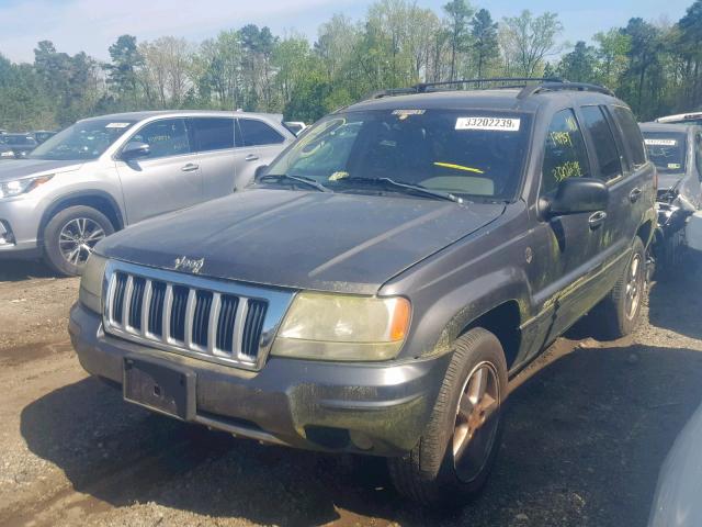 1J4GW58JX4C351374 - 2004 JEEP GRAND CHER GRAY photo 2