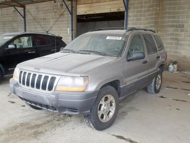 1J4GX48S11C530852 - 2001 JEEP GRAND CHER GRAY photo 2