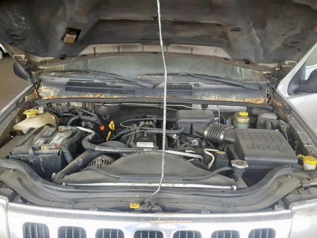 1J4GX48S11C530852 - 2001 JEEP GRAND CHER GRAY photo 7