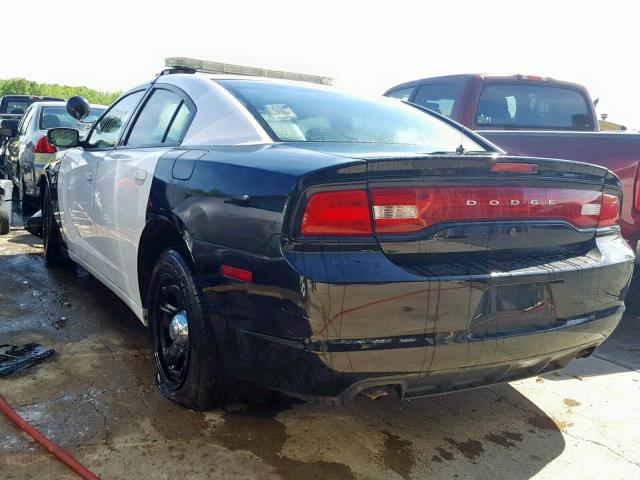 2C3CDXAG1EH256340 - 2014 DODGE CHARGER PO BLACK photo 3