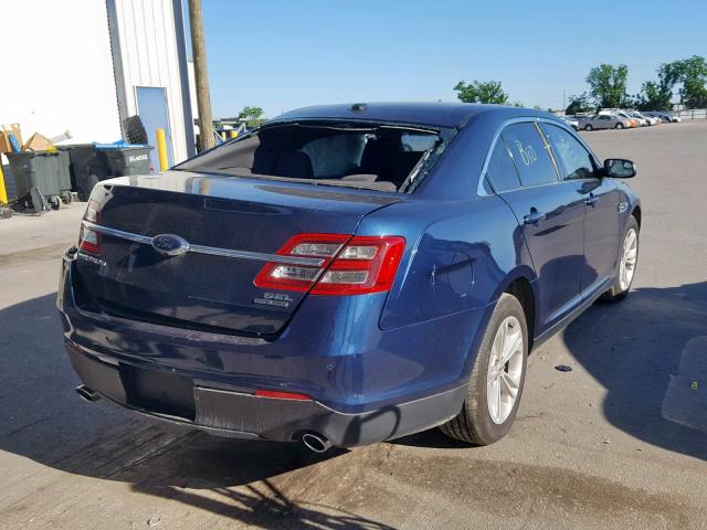 1FAHP2E84HG145477 - 2017 FORD TAURUS SEL BLUE photo 4