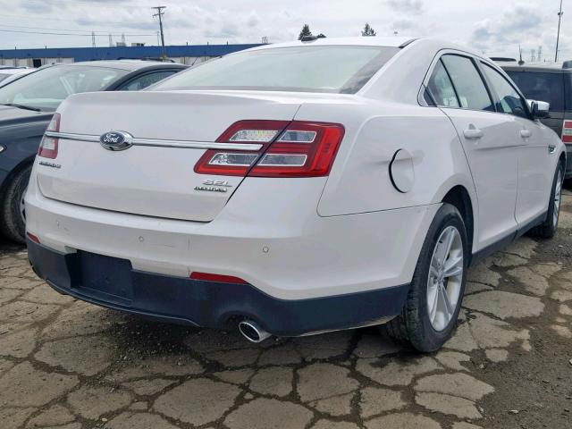 1FAHP2E8XHG137397 - 2017 FORD TAURUS SEL WHITE photo 4