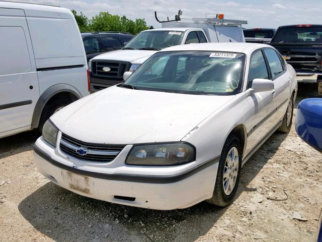 2G1WF52E649275715 - 2004 CHEVROLET IMPALA WHITE photo 2