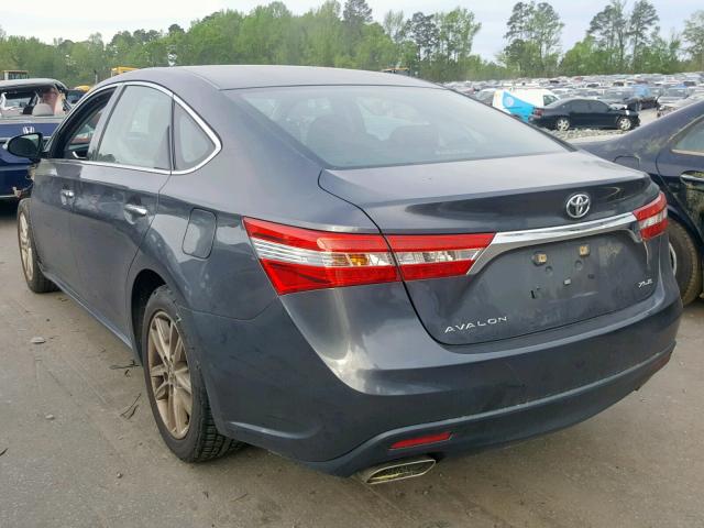 4T1BK1EB1DU025020 - 2013 TOYOTA AVALON BAS CHARCOAL photo 3