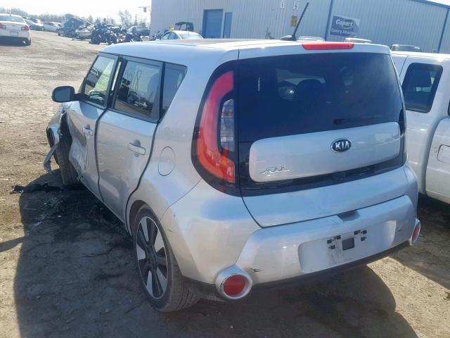 KNDJX3A52E7706381 - 2014 KIA SOUL ! Gümüş foto 3