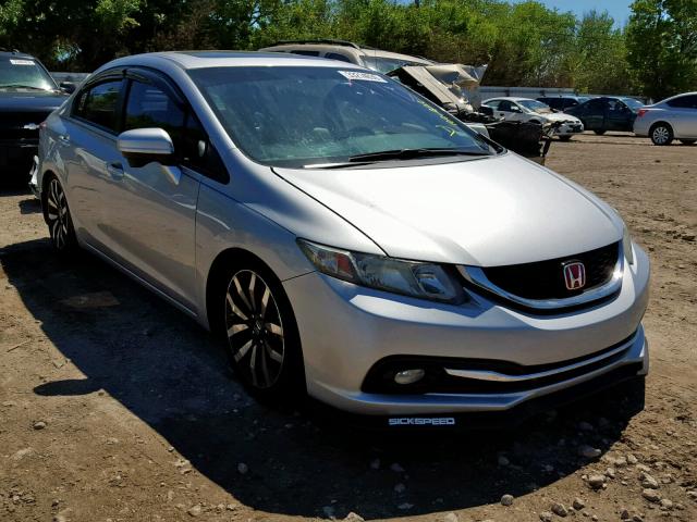 19XFB2F98EE055803 - 2014 HONDA CIVIC EXL SILVER photo 1