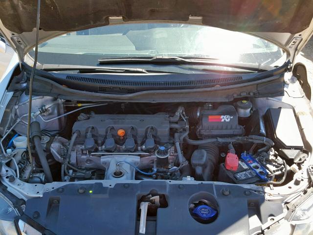 19XFB2F98EE055803 - 2014 HONDA CIVIC EXL SILVER photo 7