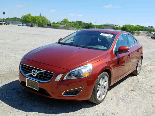 YV1902FH8C2122088 - 2012 VOLVO S60 T6 ORANGE photo 2