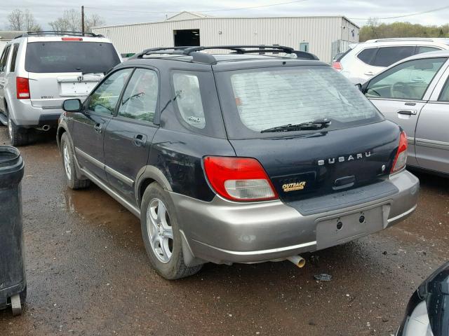 JF1GG68542H820833 - 2002 SUBARU IMPREZA OU BLACK photo 3