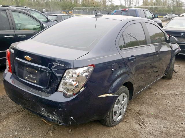 1G1JA5SG2G4165942 - 2016 CHEVROLET SONIC LS BLUE photo 4
