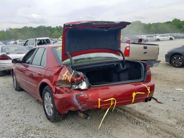 1G6KS54Y62U255346 - 2002 CADILLAC SEVILLE SL MAROON photo 3