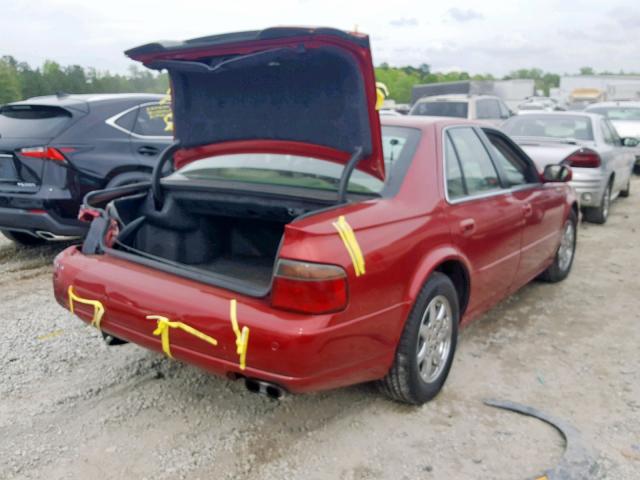 1G6KS54Y62U255346 - 2002 CADILLAC SEVILLE SL MAROON photo 4