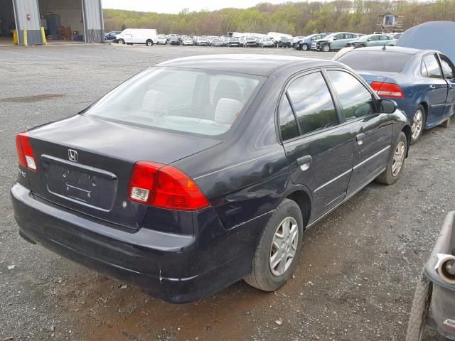 2HGES16355H521064 - 2005 HONDA CIVIC DX V BLACK photo 4