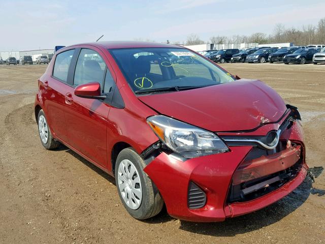 VNKKTUD30HA083647 - 2017 TOYOTA YARIS L RED photo 1