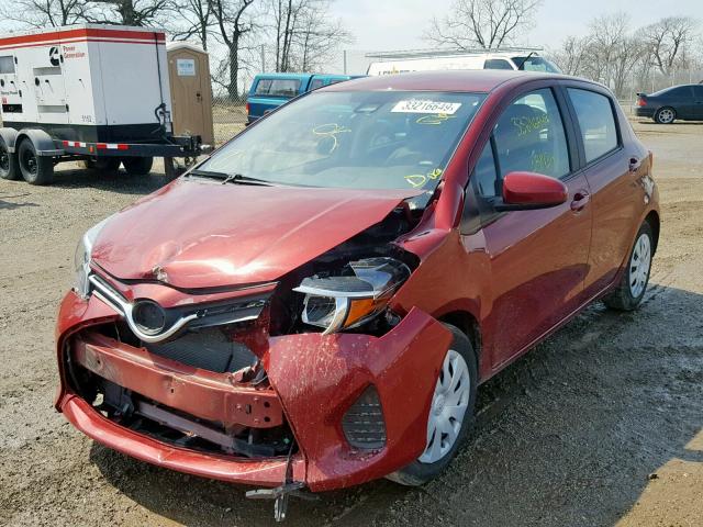 VNKKTUD30HA083647 - 2017 TOYOTA YARIS L RED photo 2