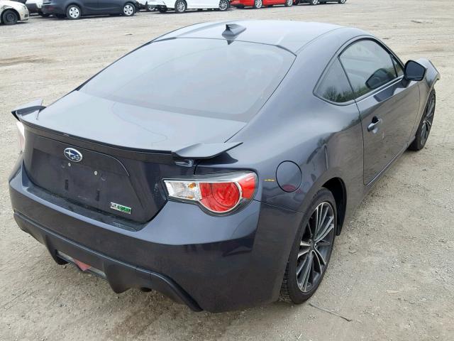 JF1ZCAC15D1610152 - 2013 SUBARU BRZ 2.0 LI GRAY photo 4