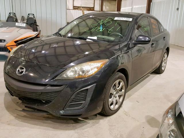 JM1BL1UF2B1393212 - 2011 MAZDA 3 I BLACK photo 2