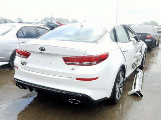 5XXGT4L37KG283162 - 2019 KIA OPTIMA LX WHITE photo 4