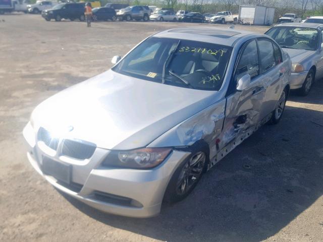 WBAVC53578FZ84416 - 2008 BMW 328 I SULE SILVER photo 2