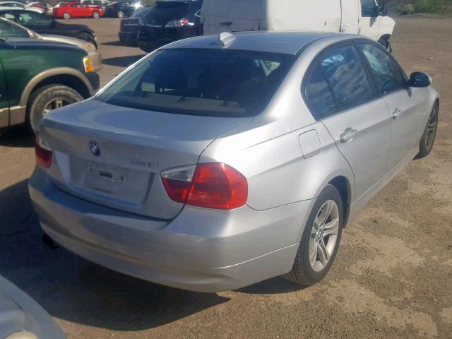 WBAVC53578FZ84416 - 2008 BMW 328 I SULE SILVER photo 4