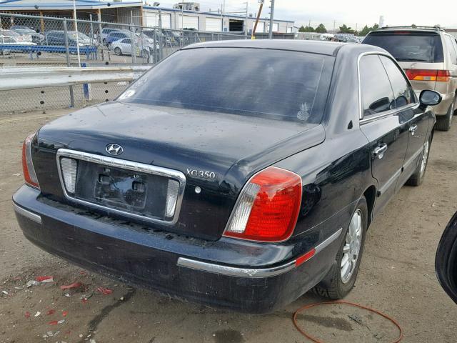 KMHFU45E35A405633 - 2005 HYUNDAI XG 350 BLACK photo 4