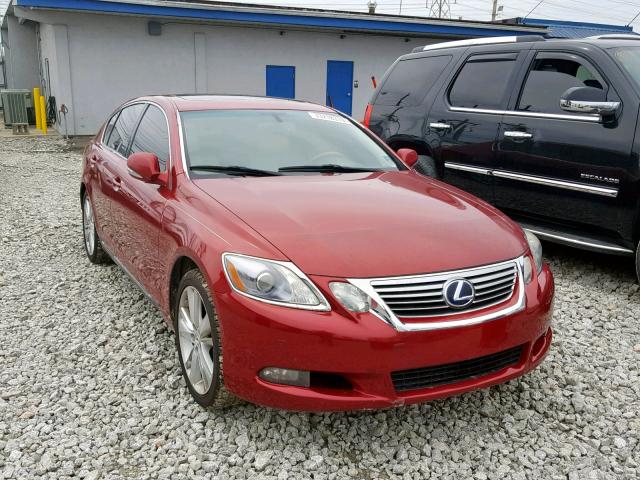 JTHBC1KS2B5023479 - 2011 LEXUS GS 450H RED photo 1