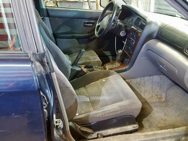 4S3BH675137635827 - 2003 SUBARU LEGACY OUT BLUE photo 5