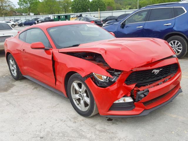 1FA6P8AM5F5380119 - 2015 FORD MUSTANG RED photo 1