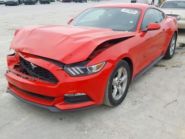 1FA6P8AM5F5380119 - 2015 FORD MUSTANG RED photo 2